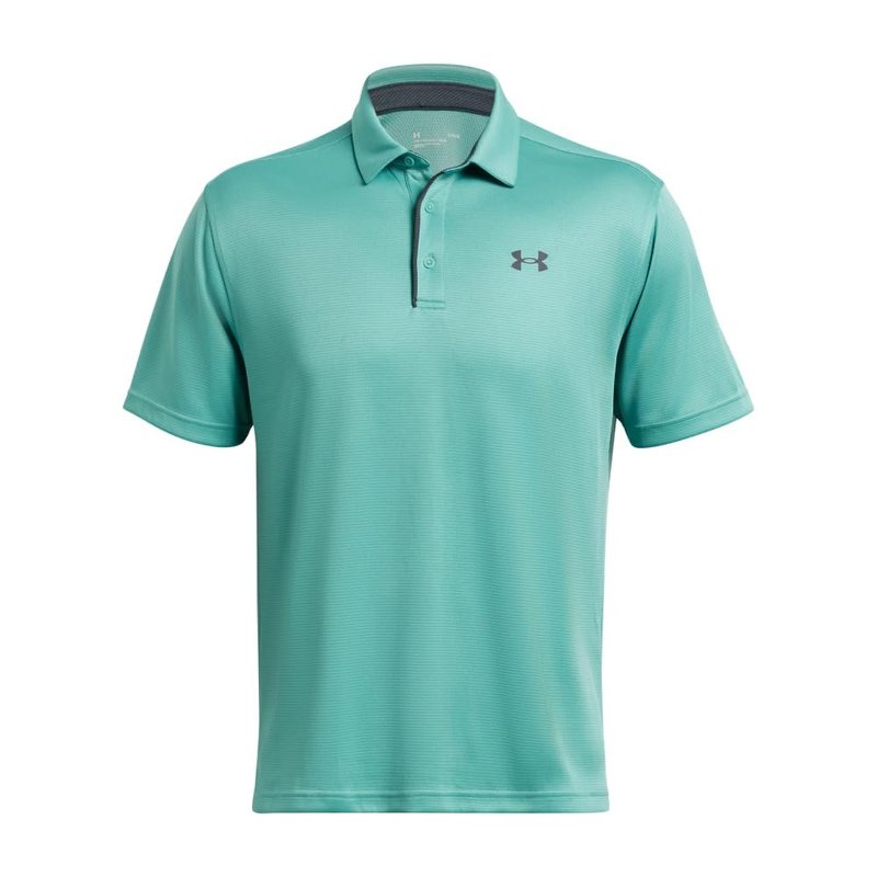 Under Armour Men's Tech Golf Polo, (957) Green Wave / / Pitch Gray, X-Small