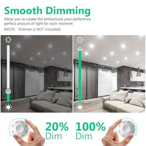 DAYBETTER 24Pack BR30 LED Light Bulbs Indoor Flood Light,65W Equivalent,Dimmable,Daylight White 5000K,800LM,E26 Base,9W LED Recessed Can Bulb for Living Room Bedroom Dining Room Bathroom