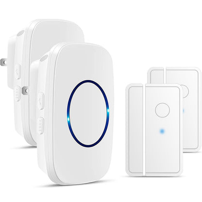 Door Chime When Door Opens, FullHouse Door Sensor Wireless Entry Alarm with 1000ft Range, 60 Chimes and 5 Volume Levels for Business/Store/Home/Office