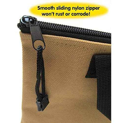 Rugged Canvas Tool Bags, Heavy-Duty Tool Organizers, Tool Holders (Set of 5)