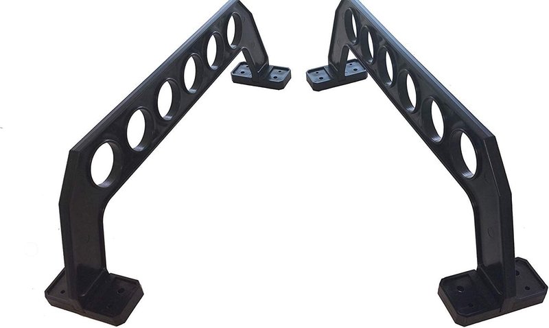 Cobra Garage Door Storage Rack | 21" Black ABS Plastic Fishing Rod Holder - Ultimate Organizer for Fishing Gear