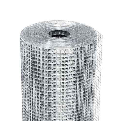 1/2 in 36 in x 50 ft Hardware Cloth, 19GA Chicken Wire Fencing, Galvanized Welded Wire Mesh Roll for Poultry Netting Cage, Chicken Coop, Silver (36"x50 ft Sliver)
