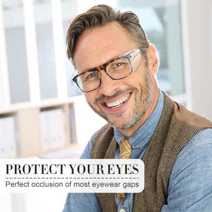 60 Pairs Clear Safety Glasses Side Shields for Prescription Eyeglasses Slip on Side Shields Guards