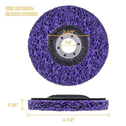 12 Pack 4-1/2" x 7/8" Strip Discs Stripping Wheel Fit Angle Grinder Clean and Remove Paint Coating Rust Welds Oxidation
