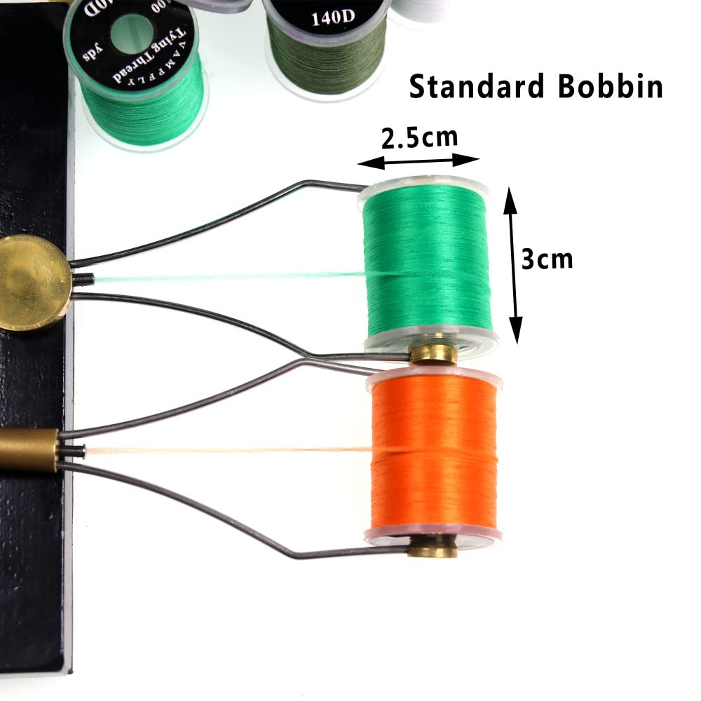 HERCULES 140D Fly Tying Thread 12 Colors Non Waxed Fly Tying Wires Materials Kits Fly Tying Tieing Supplies for Dry Wet Flies (12 Colors)