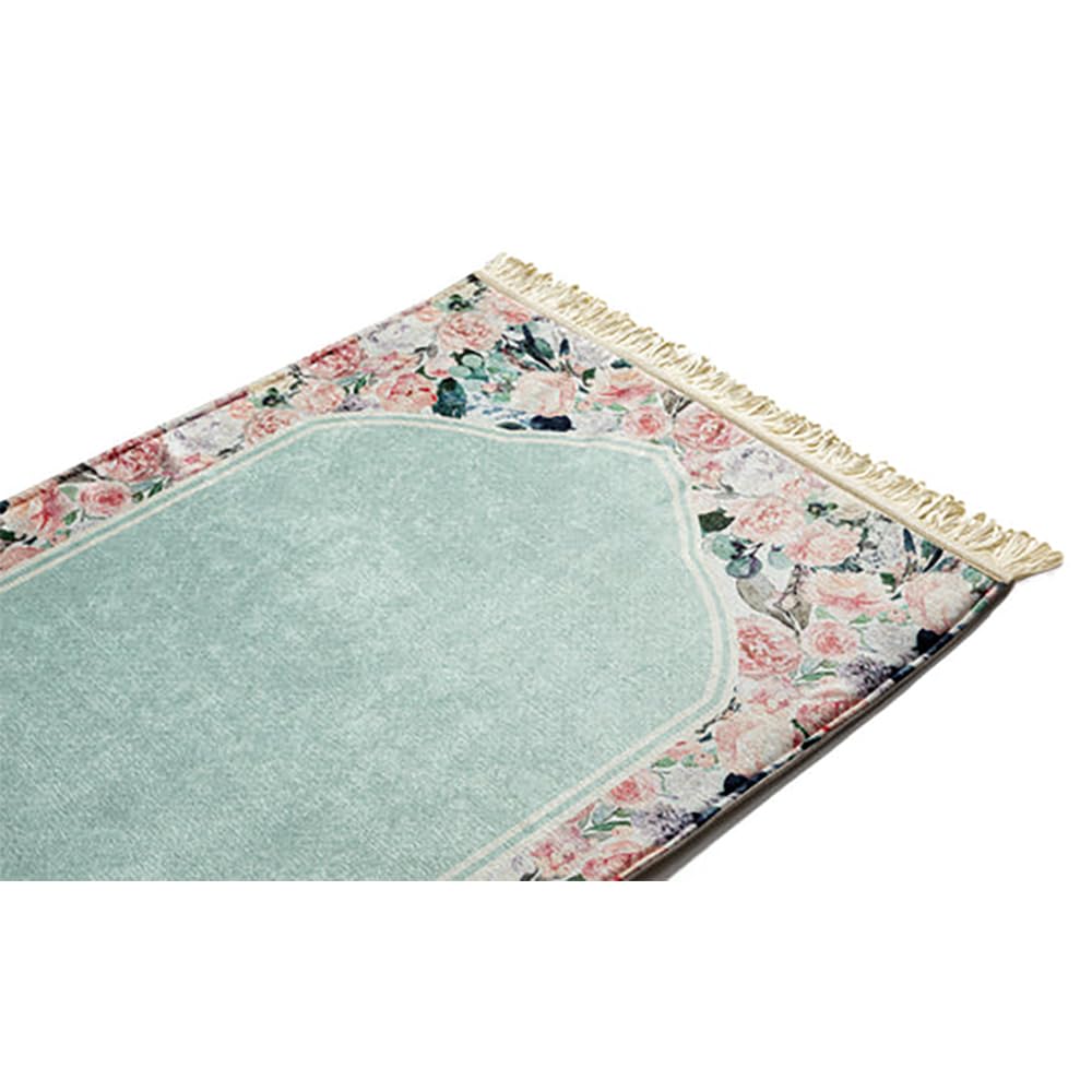East West Souk Original Prayer Mat – Soft & Comfortable Islamic Prayer Rug (Flory)