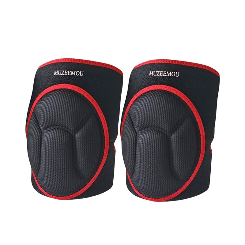 MUZEEMOU Knee Pads for Gardening,Flooring - Thick EVA Foam Cushion, Non-Slip Silicone & Adjustable Straps (S/M/L), Breathable Unisex Garden Kneeling Pad with Extended Comfort