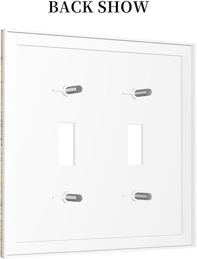 Anchor Nautical Vintage Map 2 Gang Light Switch Plate Cover Double Toggle Wall Plate Decorative Switchplate Electrical Faceplate for Office Livingroom Home Decor