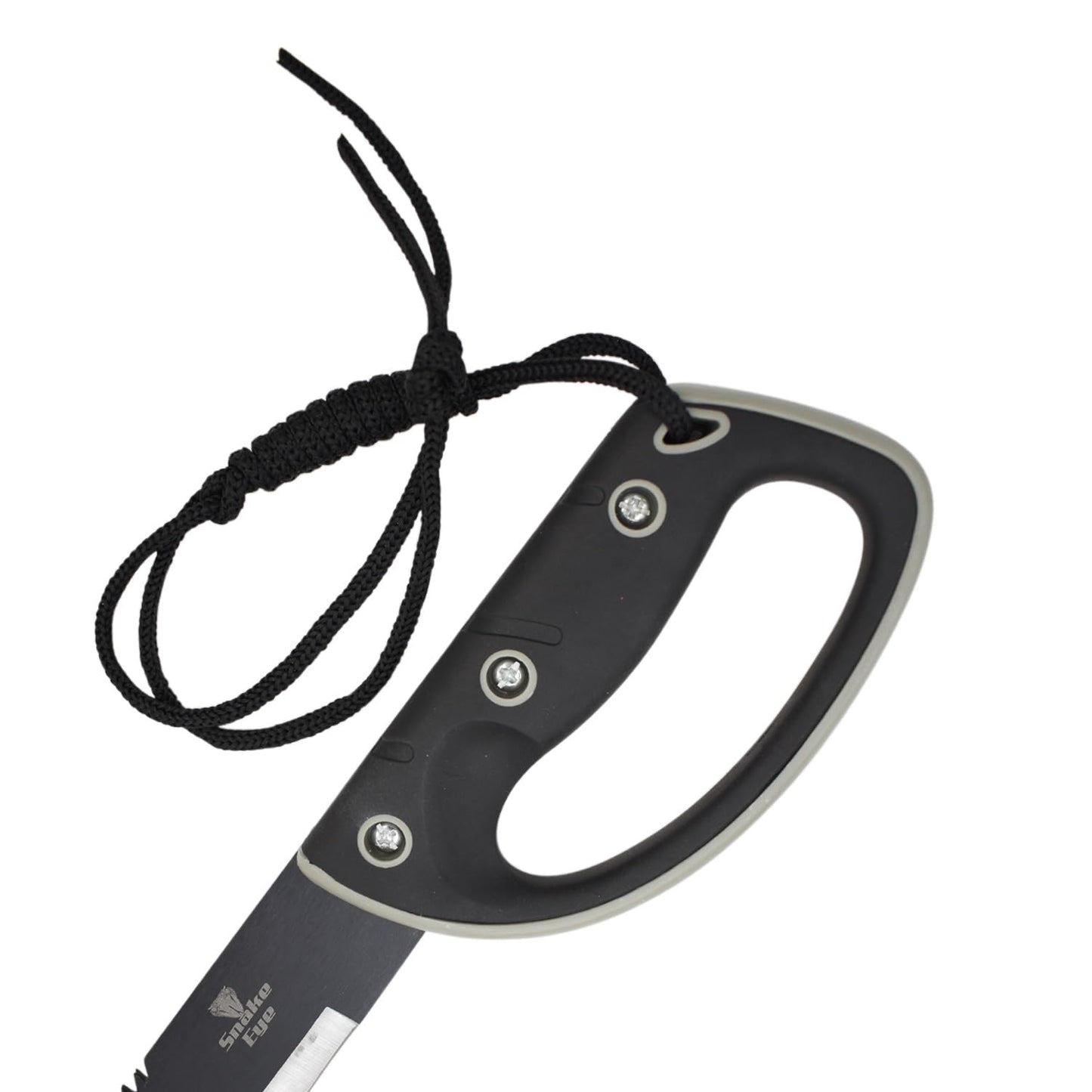 Snake Eye Tactical Full-Tang Machete – Heavy Duty Fixed Blade Survival Tool with Reinforced Nylon Sheath for Camping, Hunting, and Bushcraft