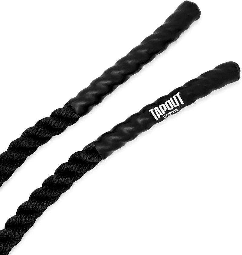 Tapout Battle Rope - 9.5-Foot Durable Workout Rope for Full-Body Home Gym Training | 1 Inch Diameter