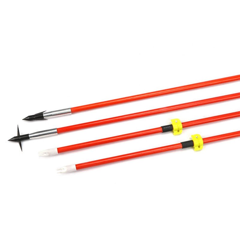 Bow Fishing Reel Kit with Arrows, Bowfishing Tool Accessories, Safety Slides for Compound & Recurve Bows (Orange)