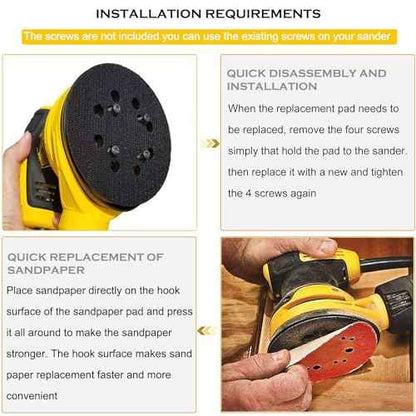 Replacement Sanding Pad for DEWALT DWE6423/6423K, DWE6421/6421K, DCW210B Random Orbit Sanders - Direct Replacement for Pad Part Number DWE64233, N329079, RSP54