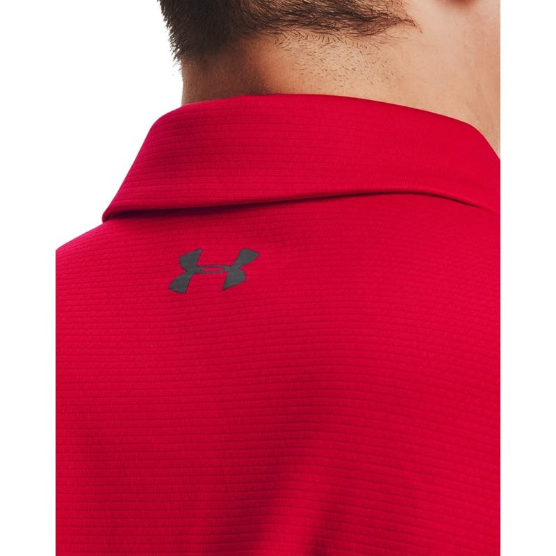 Under Armour Men's Tech Golf Polo, Red (600)/Graphite, 4X-Large Tall