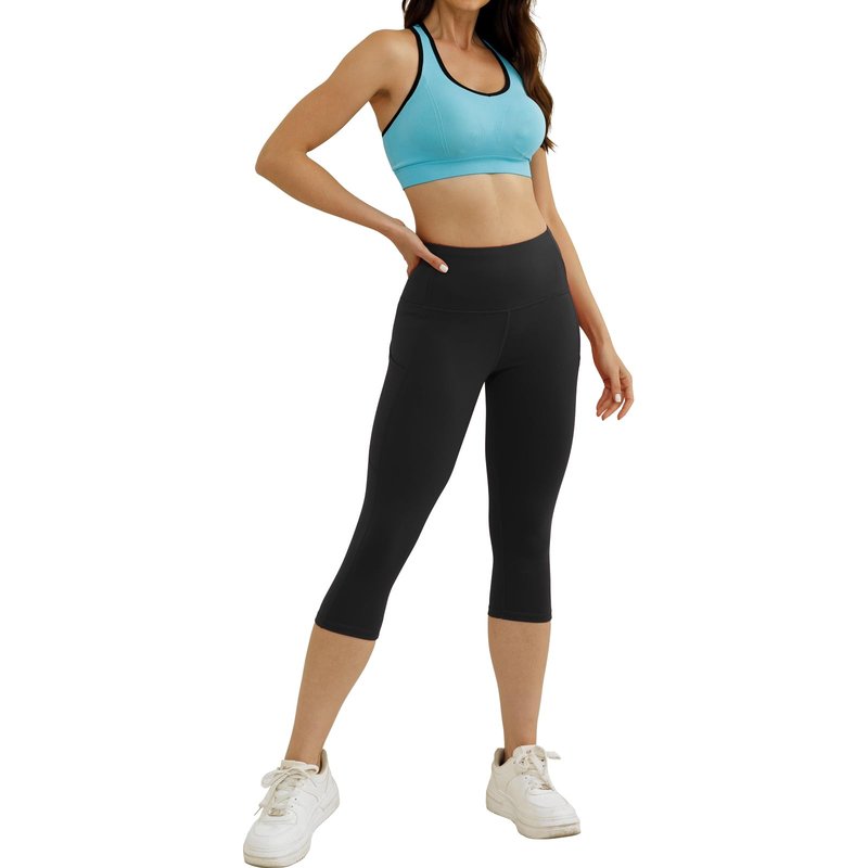 Match Womens High Waisted Active Yoga Pants with Pockets Tummy Control Workout Buttery Soft Leggings