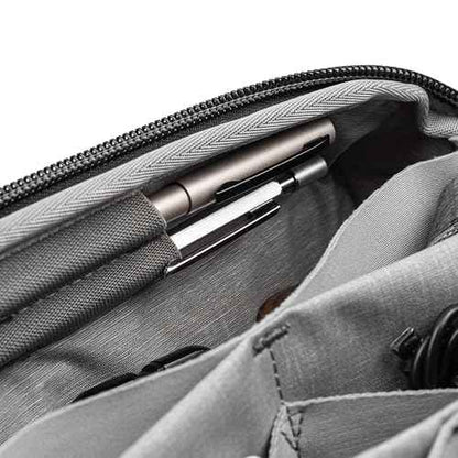 Peak Design Tech Pouch, Coyote, Electronics Organizer for Travel or Everyday Carry, Origami-Style Storage, Cable Pass-Through, Weatherproof, Gear Carry Bag for Men and Women
