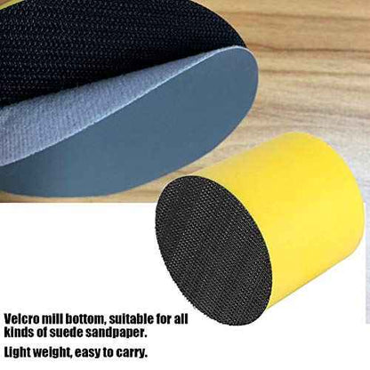 YWBL-WH Hand Sanding Pad Hand Sanding Blocks Round 2Inch Foam Sanding Pad Block Dust