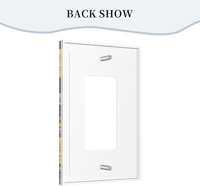Butterflies Flower Garden Single Decora Outlet Wall Plate 1 Gang Rocker Decorative Switchplate Faceplate GFCI Light Switch Covers for Home Living Decor