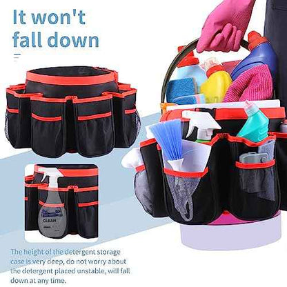 Bucket Cleaning Tool Organizer,Wash Tool Caddy 5-Gallon Organizer,5 Gallon Bucket Holder Cleaning Supplies for Housekeeping