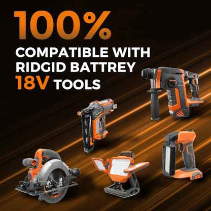 2Pack 7.0Ah Compatible with Ridgid 18V Battery Replacement for Ridgid Battery Li-ion 18V R840087 R840086 R840085 R840083 R840089 AC840085 AC840086 AC840087P AC840089
