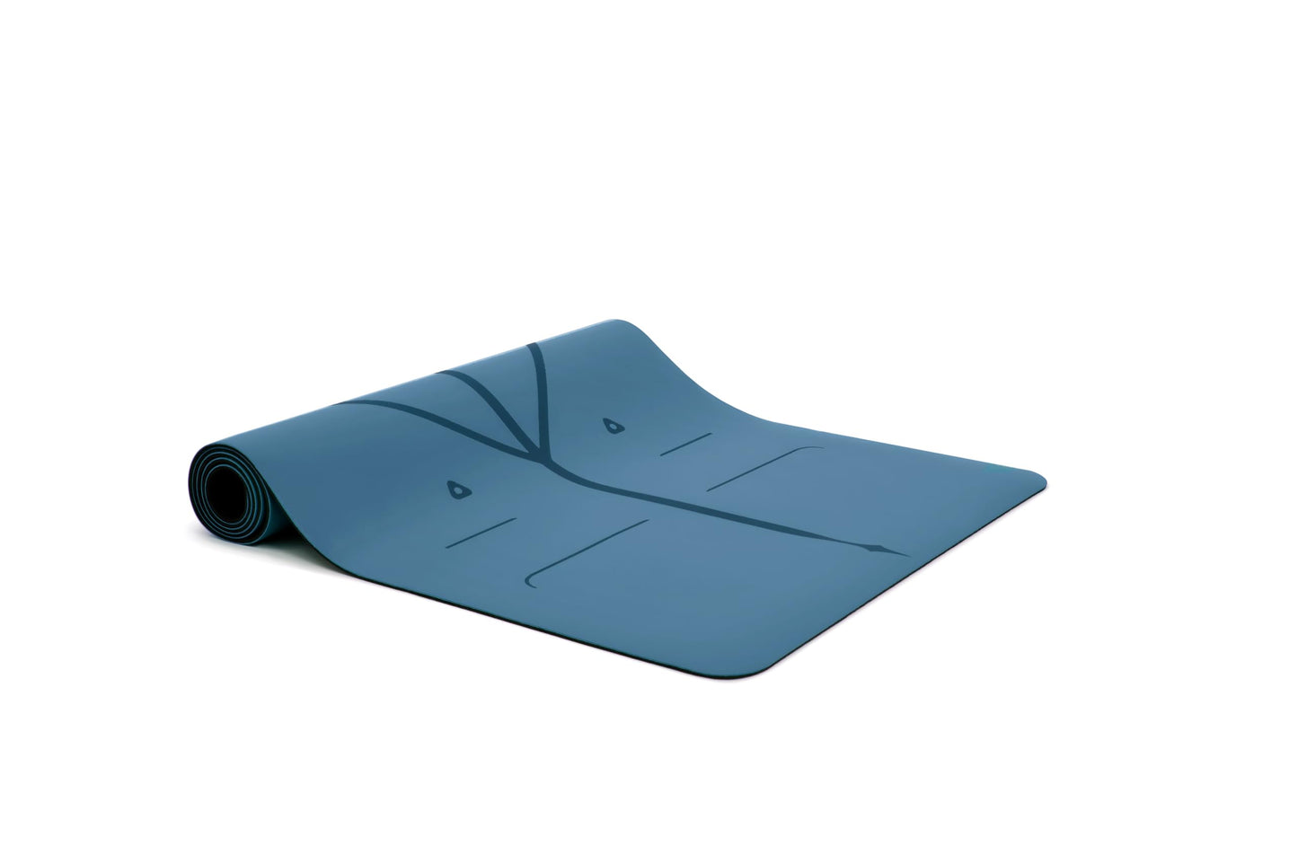 Liforme Original Yoga Mat – Free Yoga Bag Included - Patented Alignment System, Warrior-like Grip, Non-slip, Eco-friendly, sweat-resistant, long, wide, 4.2mm thick mat for comfort
