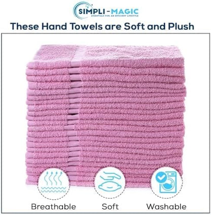 Simpli-Magic Cotton Hand Towels 16"x27" – Soft Towels
