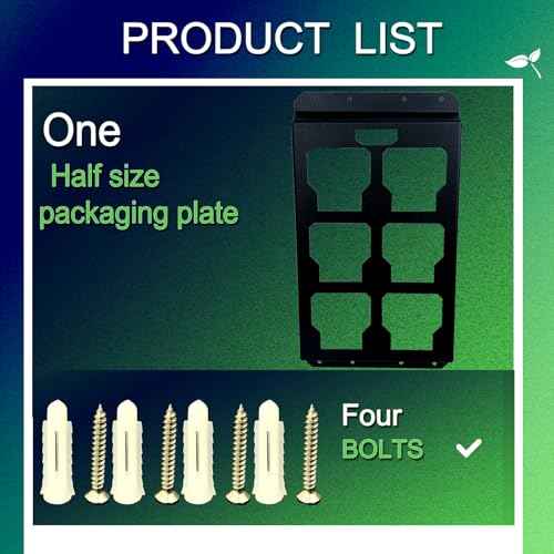 Upgrade Integral Mounting Plate Compatible with Milwaukee Packout, Made of high-Strength Carbon Steel Material, can Withstand up to 110 Lbs of Pressure.(1Pack, Half Plate)