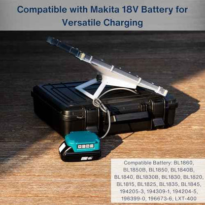 Battery Powered Charger for Starlink Mini Compatible with Makita Batteries, 60W 20V/3A Output, Waterproof DC Barrel Jack, Lightweight and Portable for Outdoor and Emergency Use
