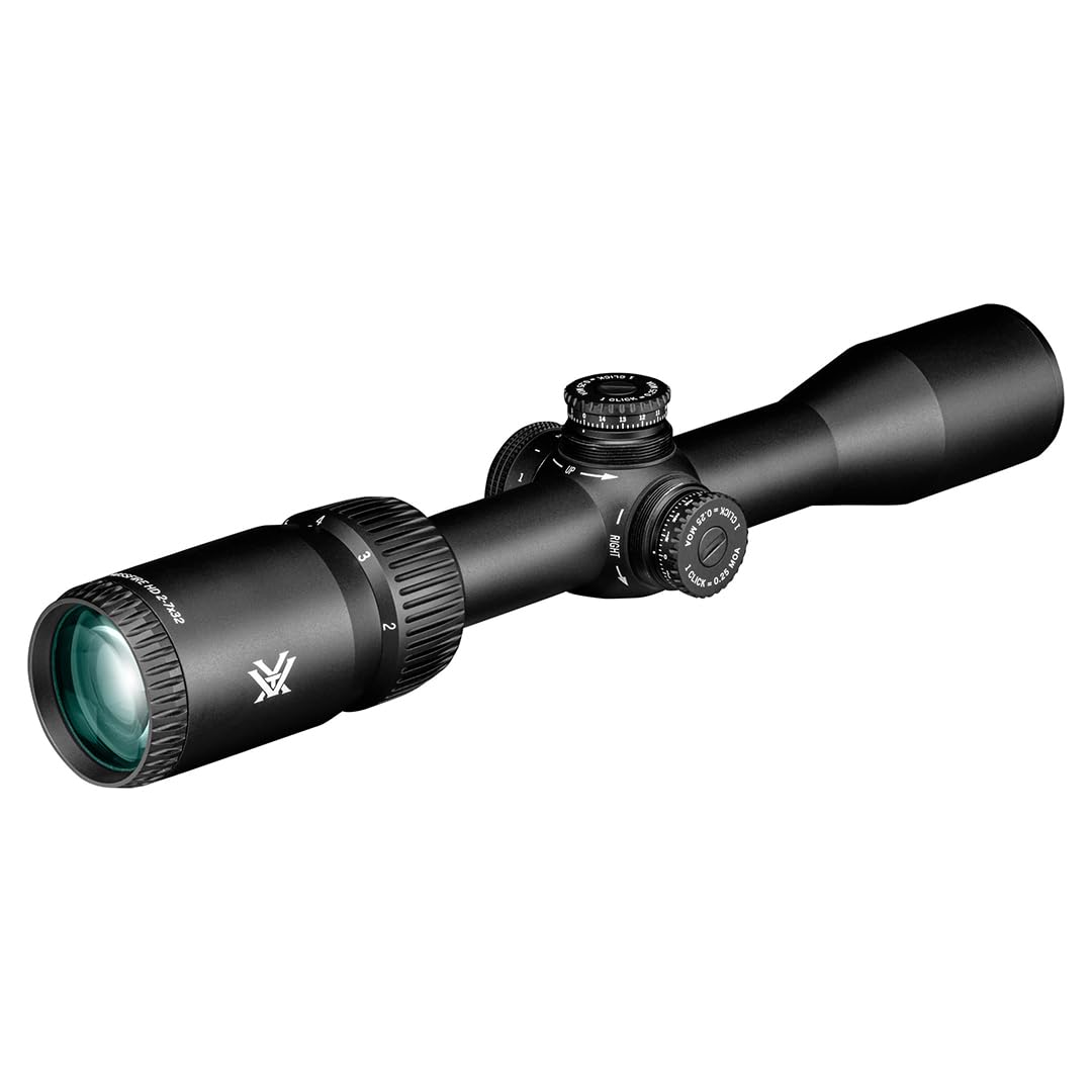 Vortex Crossfire HD 2-7x32 Second Focal Plane, 1-inch Tube Riflescope - Illuminated Dead-Hold 2A BDC MOA