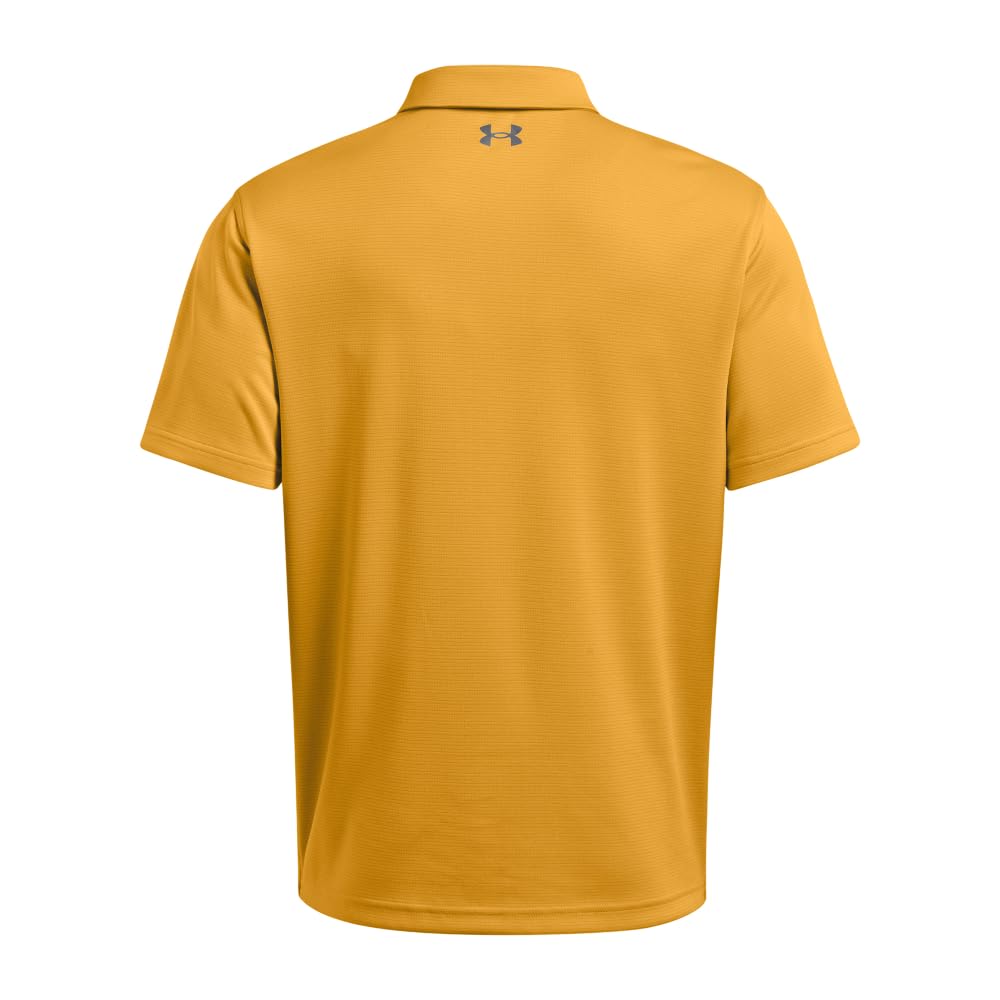 Under Armour Men's Tech Golf Polo, (711) Golden Yellow / / Pitch Gray, 3X-Large