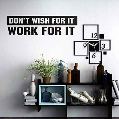 2 Pieces Gym Wall Decal Motivational Vinyl Wall Decals Be Stronger Than Your Excuses Sticker Don't Wish for it Work for it Large Gym Quote Home Decor Stickers for Home Yoga Exercise Fitness