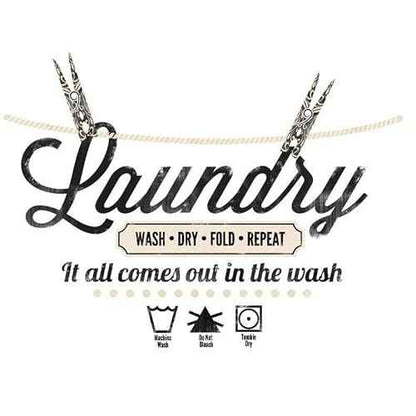 RoomMates RMK2743SCS Laundry Quote Peel and Stick Wall Decals , Black