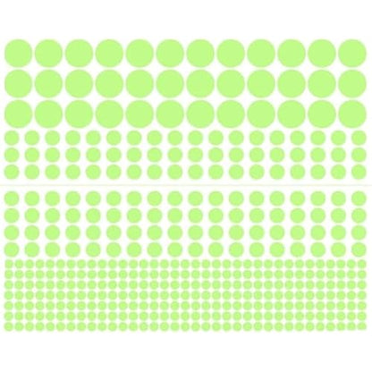 1 Sheet Glow in The Dark Wall Stickers,407 Pcs Removable Glow in Dark Dots Wall Decals,Adhesive Dots Luminous,Glow in The Dark Ceiling Stickers Decor,Realistic Starry Sky Wall Treatments and Supplies