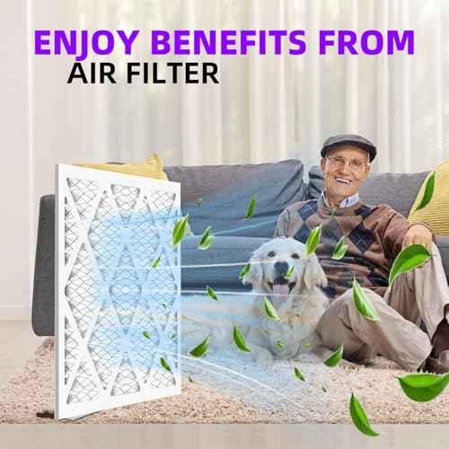 16x24x1 MERV 13 (6-Pack) Pleated Air Filter (Actual Size: 15.75"x23.75"x0.75") MPR 1900 & FPR 10, Furnace Air Filters,16x24x1 air filter