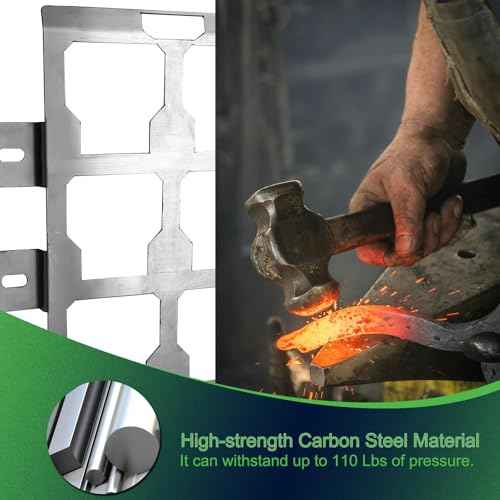 Upgrade Integral Mounting Plate Compatible with Milwaukee Packout, Made of high-Strength Carbon Steel Material, can Withstand up to 110 Lbs of Pressure.(1Pack, Half Plate)