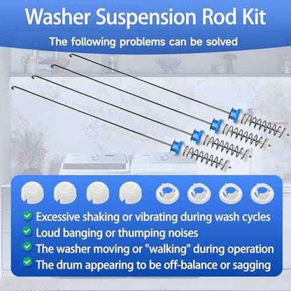 Upgraded MVWB880BW0 WTW8200YW0 Washer Suspension Rods, Fit for Whirlpool Maytag Washer WTW8900BC0 WTW8800YC1 WTW8600YW1 WTW8540BW1 MVWB850YW0 MVWB750YW0 WTW8500BW0 WTW8600YW0 WTW8800YC0 WTW8800YW1