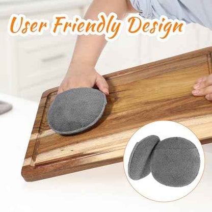 6Pcs Cutting Board Oil Applicator Microfiber Sponge Applicator for Wood Conditioner Leather Conditioner Applicators Versatile Polishing Sponges for Cutting Boards Wooden Furniture Leather Care