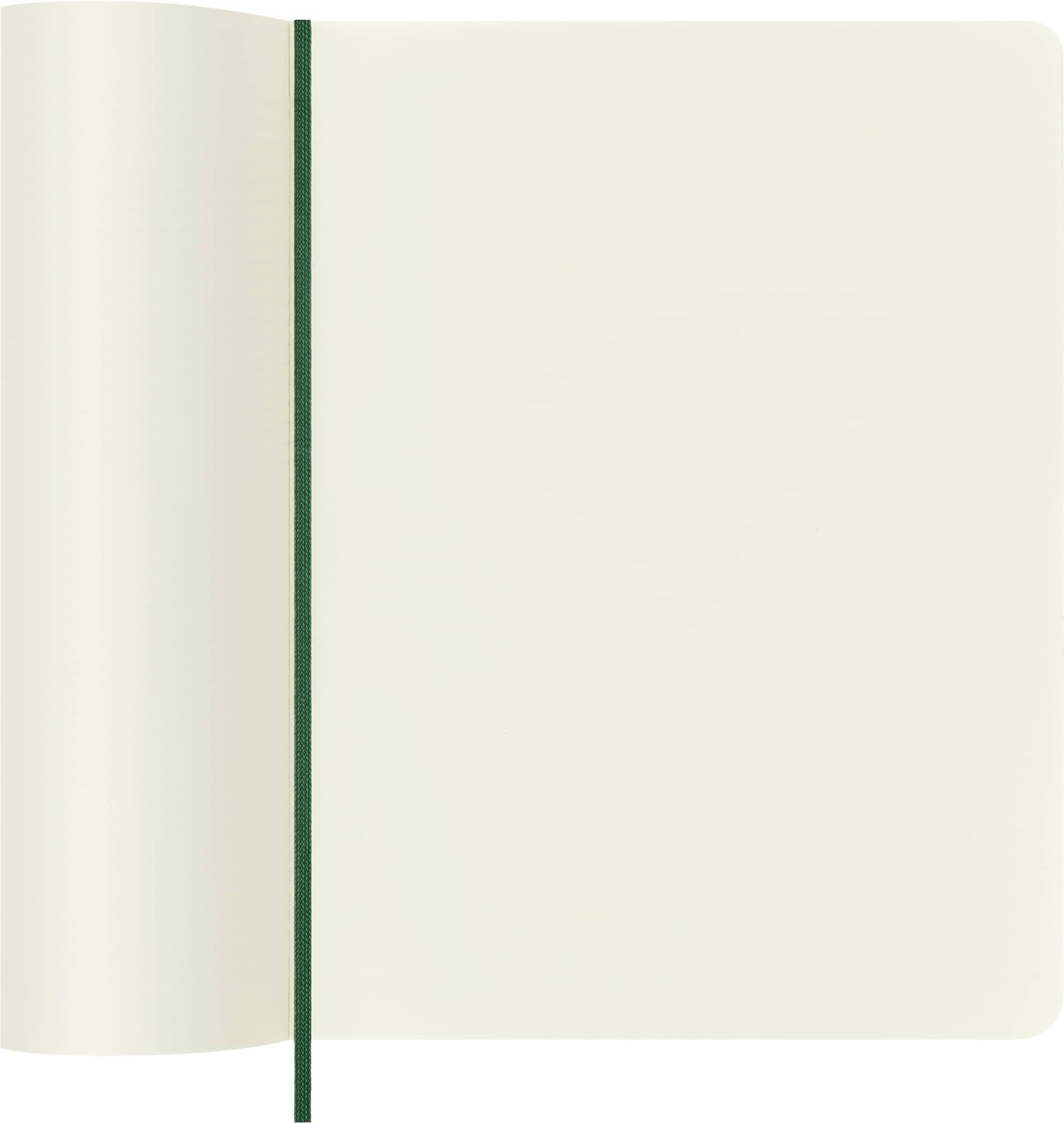 Moleskine Classic Notebook, Soft Cover, XL (7.5" x 9.5") Plain/Blank, Myrtle Green, 192 Pages