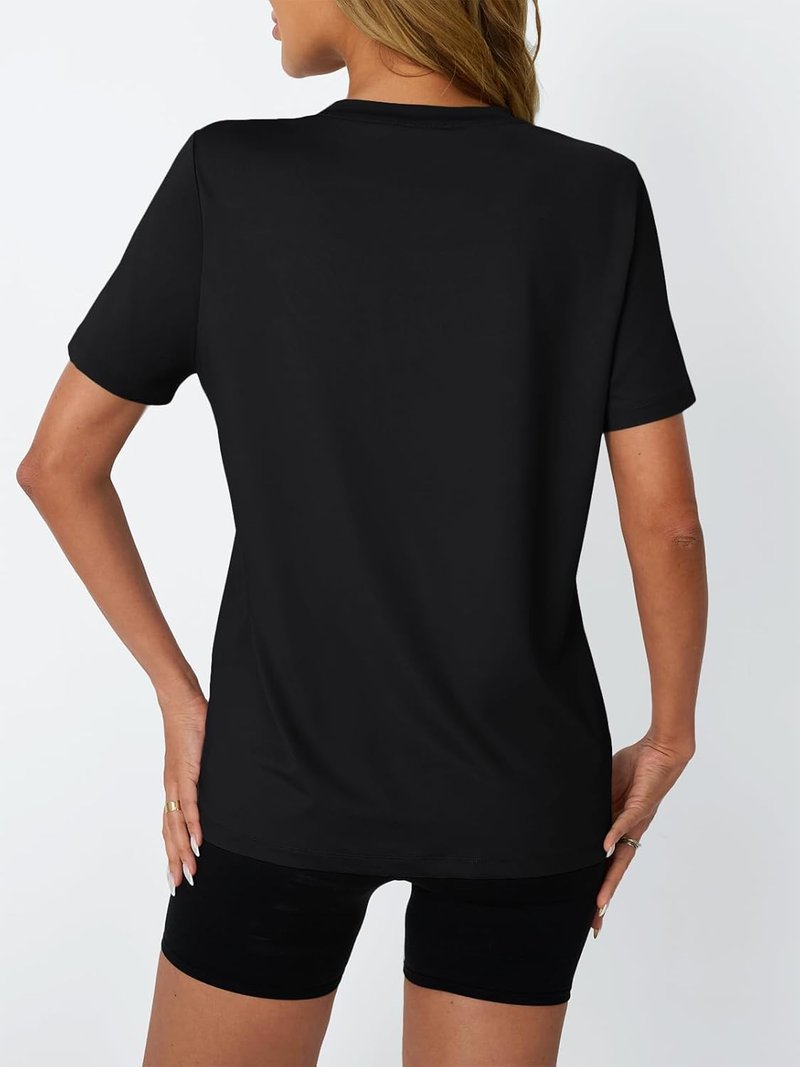 Women's Athletic Workout Shirts - Short Sleeve Tops for Running, Hiking & Gym | Comfortable Fit