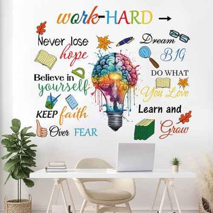 Vinyl Woll Quotes Stickers Inspirational Quotes Office Decals Positive Word Wall Decals Spiritual Sayings Wall Lettering Wall Stickers for for Bedroom Living Room Office Bathroom
