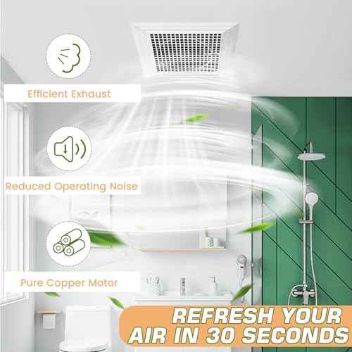 S97015162 Motor, 110 CFM Broan Exhaust Fan Motor Assembly Models 678-G, 2678F-A, 683-C, 770RLTK | Fits 8" x 8-1/4" Bathroom Exhaust Fan Housing