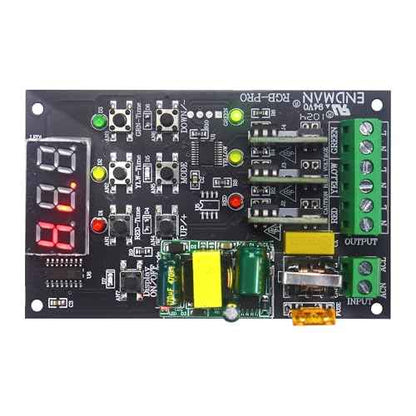 Traffic Light Controller Sequencer with Led Light 3 Color with 39+ Sequences, 3 Channel 80VAC-260VAC, LED Display, (LED Board High Luminance + Controller)