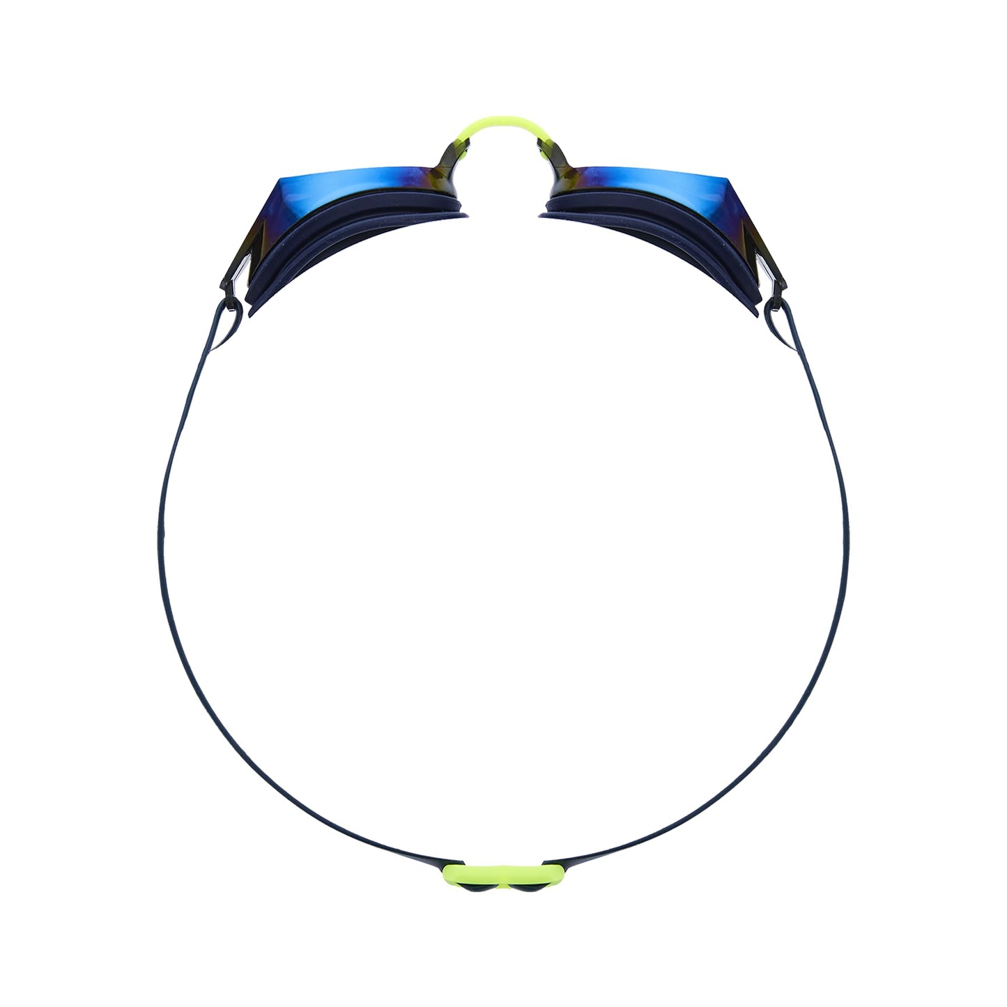TYR Blackops 140 EV Racing Goggles – Mirrored Swim Goggles for Men & Women, Anti-Fog, UV Protection, Low Profile Competitive Swimming (Gold/Navy)