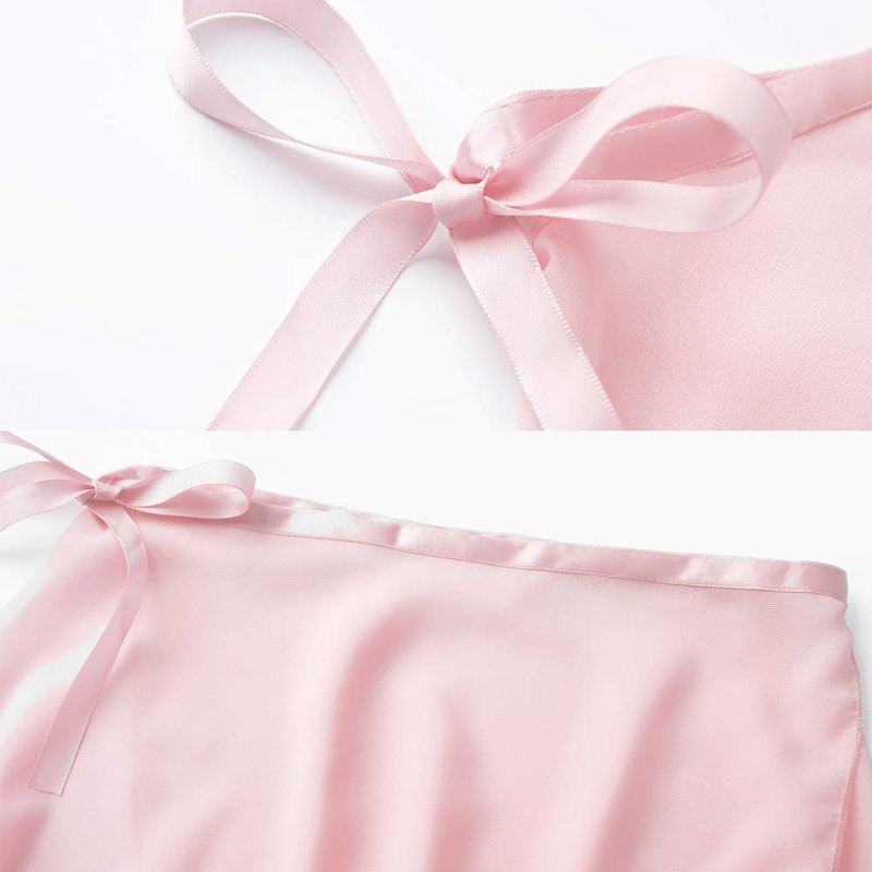 Stelle Ballet Skirts for Girls Toddler Dance Skirt Chiffon Kids Ballet Wrap Skirts (Pink (Adjustable Tie), 7-9 Years)