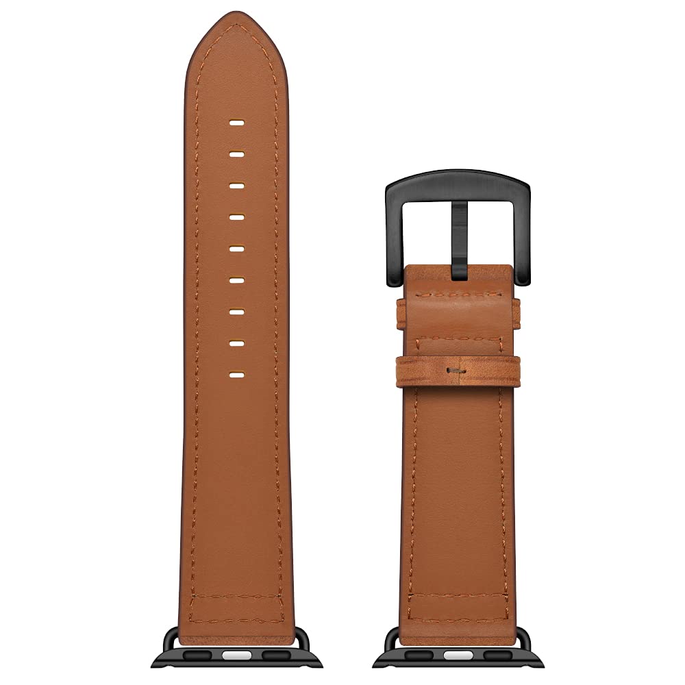 CINORS Extra Large Leather Band Compatible with Apple Watch Series 11 10 46mm Ultra 3 2 1 49mm Vintage Big XL Replacement Strap for iWatch Ultra 9 8 7 45mm Series 6 SE 5 4 3 2 1 42mm 44mm Men, XXL