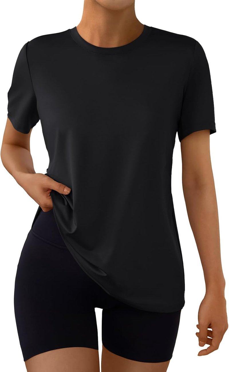 Women's Athletic Workout Shirts - Short Sleeve Tops for Running, Hiking & Gym | Comfortable Fit
