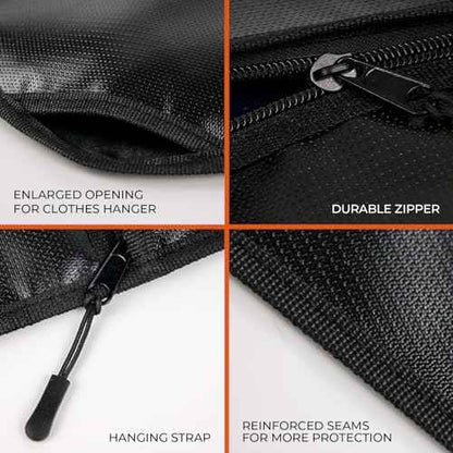 ROLOWAY Hanger Diversion Fireproof Safe, Hidden Compartment for Home & Travel, Secret Safe for Cash Hiding Under Clothes