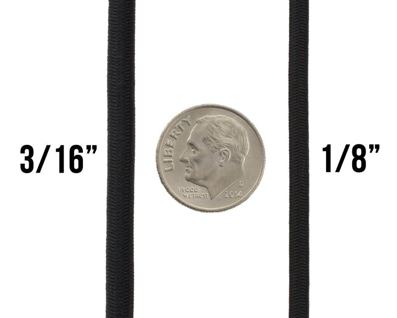 TOUGH-GRID Shock Cord - Stretchable! Great for Emergency Supply, Hiking, and Crafts - 100% Nylon Sheath (Red - 100Ft., 1/8" Diameter)