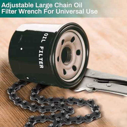 Honoson 2 Pcs 9 Inch Locking Chain Clamp with 35.8 Inch Long Chain Carbon Steel Locking Chain Plier Industrial Pipe Vise Chain Wrench 10.2 Inch Diameter for Pipe Fitting ?Plumbing Woodworking Welding