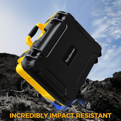 Storage Case for Dewalt Drill & Impact Driver, Hard Case with Custom Foam Insert, Fits 20V MAX Cordless Drill and Impact Driver, Battery & Charger - Durable Protective Box for Dewalt Tools (CASE ONLY)