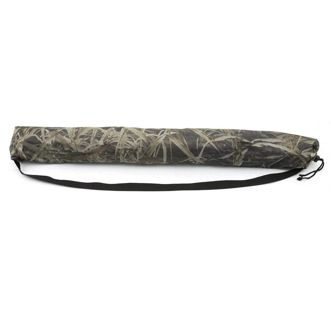 AUSCAMOTEK Ground Blind 5×10 Feet for Deer Hunting Duck Blinds Camouflage Pattern Height Adjustable - Dry Reed
